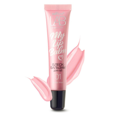 LAB KOLOR. Nabłyszczający balsam do ust "My Lipbalm", 01 Shiny Pink