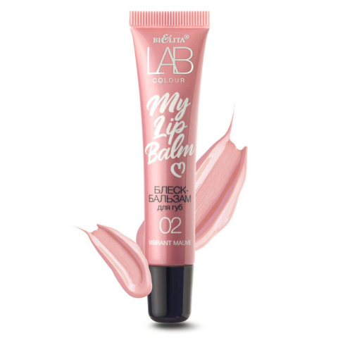 LAB KOLOR. Nabłyszczający balsam do ust "My Lipbalm", 02 Vibrant Mauve