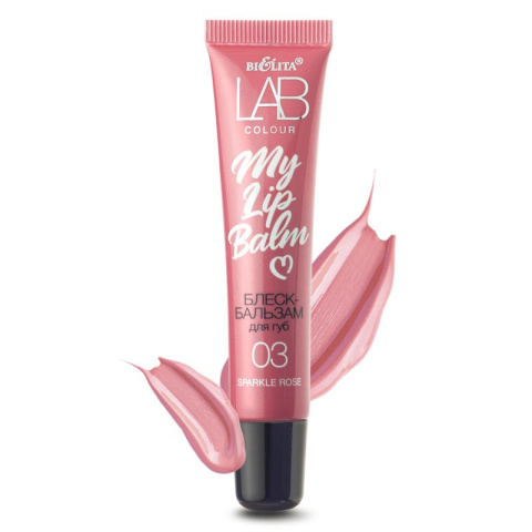 LAB KOLOR. Nabłyszczający balsam do ust "My Lipbalm", 03 Sparkle Rose