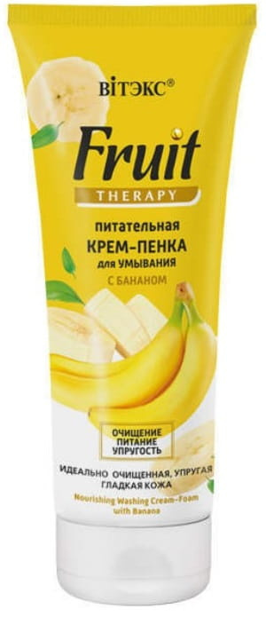 FRUIT THERAPY. Odżywcza pianka do mycia twarzy z bananów