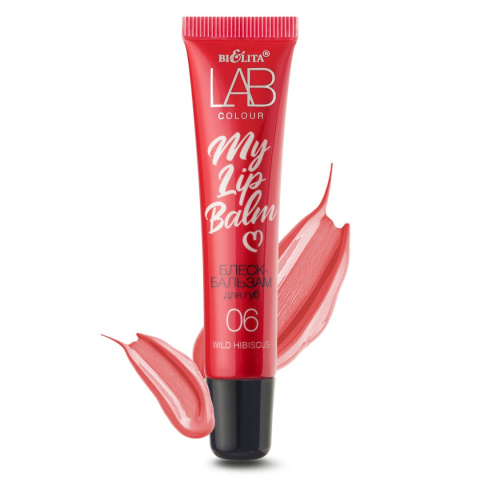 LAB KOLOR. Nabłyszczający balsam do ust "My Lipbalm", 06 Wild Hibiscus