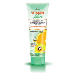 VITAMIN ACTIVE. Witaminowy peeling-rolka do twarzy z kwasami owocowymi