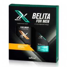 BELITA FOR MEN. Zestaw prezentowy: szampon dla mężczyzn i żel pod prysznic 